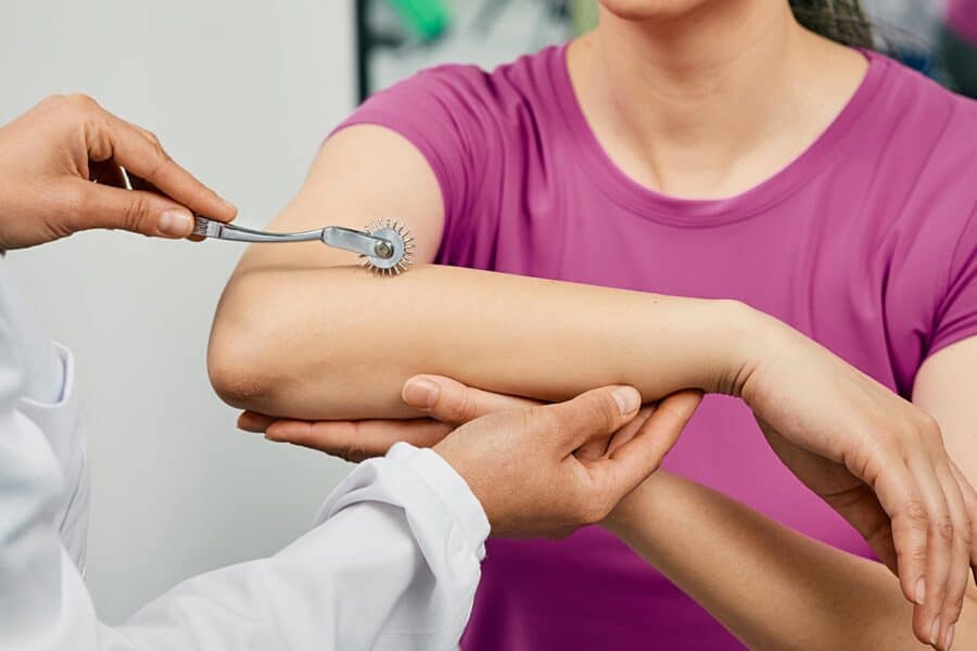 Baclofen acts on the central nervous system (the brain and spinal cord, the body’s primary control center), binding to the receptors of the neurotransmitter gamma-aminobutyric acid (GABA).